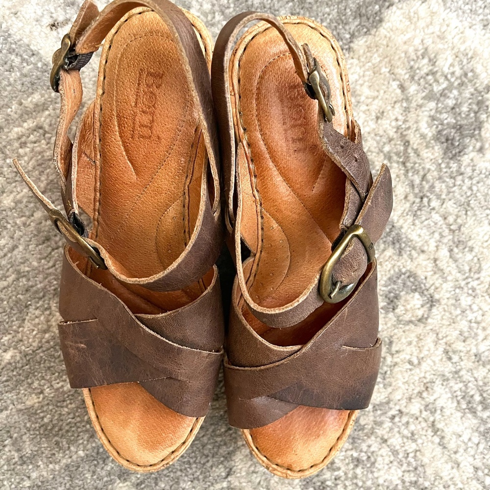 Born wedge sandal